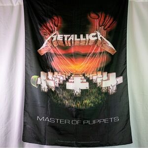 Vintage 1994 Black and Red Metallica Master of Puppets Tapestry